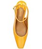 Color:Marigold Patent - Image 6 - Gitali Patent Ankle Strap Pumps
