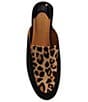 Color:Black/Brown Leopard - Image 6 - Haziza Leopard Print Calf Hair Mules