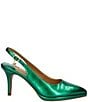 Color:Green Patent - Image 2 - Henza Patent Slingback Pumps
