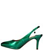 Color:Green Patent - Image 4 - Henza Patent Slingback Pumps
