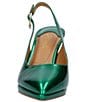 Color:Green Patent - Image 5 - Henza Patent Slingback Pumps