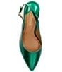 Color:Green Patent - Image 6 - Henza Patent Slingback Pumps