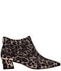 Color:Brown/Black - Image 2 - Jacinta Leopard Rhinestone Embellished Ankle Booties