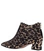 Color:Brown/Black - Image 3 - Jacinta Leopard Rhinestone Embellished Ankle Booties