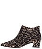 Color:Brown/Black - Image 4 - Jacinta Leopard Rhinestone Embellished Ankle Booties