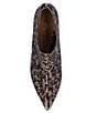 Color:Brown/Black - Image 6 - Jacinta Leopard Rhinestone Embellished Ankle Booties