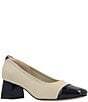 J. Renee Javelle Stretch Knit Cap Toe Pumps - Image 1