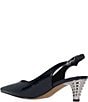 J. Renee Jeyora Crinkle Patent Pointed Toe Slingback Pumps - Image 4