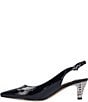 J. Renee Jeyora Crinkle Patent Pointed Toe Slingback Pumps - Image 6