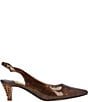 J. Renee Jeyora Crinkle Patent Pointed Toe Slingback Pumps - Image 3