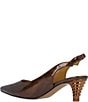 J. Renee Jeyora Crinkle Patent Pointed Toe Slingback Pumps - Image 5
