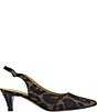 J. Renee Jeyora Leopard Print Pointed Toe Slingback Pumps - Image 2