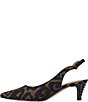 J. Renee Jeyora Leopard Print Pointed Toe Slingback Pumps - Image 4