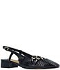 J. Renee Jovana Lizard Embossed Slingback Buckled Mary Jane Pumps - Image 1