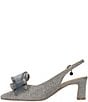 J. Renee Kalindra Glitter Fabric Slingback Bow Pumps - Image 4