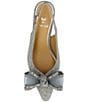 J. Renee Kalindra Glitter Fabric Slingback Bow Pumps - Image 6