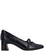 J. Renee Kavira Lizard Embossed Mary Jane Square Toe Block Heel Pumps - Image 4