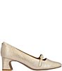 J. Renee Kavira Lizard Embossed Mary Jane Square Toe Block Heel Pumps - Image 5