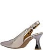 J. Renee Krissa Metallic Leather Chain Link Hardware Slingback Dress Pumps - Image 3