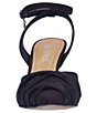 Color:Black Satin - Image 5 - Leander Satin Ankle Strap Dress Pumps
