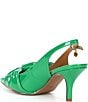 Color:Green Patent - Image 3 - Lenore Patent Slingback Bow Pumps