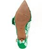 Color:Green Patent - Image 6 - Lenore Patent Slingback Bow Pumps
