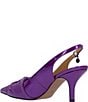 Color:Purple Patent - Image 3 - Lenore Patent Slingback Bow Pumps
