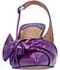 Color:Purple Patent - Image 5 - Lenore Patent Slingback Bow Pumps