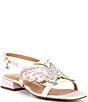 Color:Pastel Multi Fabric - Image 1 - Leona Mesh Rhinestone Butterfly Slingback Sandals