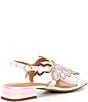 Color:Pastel Multi Fabric - Image 3 - Leona Mesh Rhinestone Butterfly Slingback Sandals
