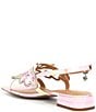 Color:Pastel Multi Fabric - Image 4 - Leona Mesh Rhinestone Butterfly Slingback Sandals