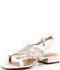 Color:Pastel Multi Fabric - Image 5 - Leona Mesh Rhinestone Butterfly Slingback Sandals