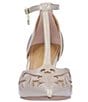 Color:Taupe Patent - Image 5 - Lisha Patent And Mesh T-Strap Pumps