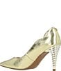J. Renee Lunessa Metallic Leather Pointed Toe Pumps - Image 3