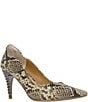 J. Renee Lunessa Snake Print Pointed Toe Pumps - Image 1