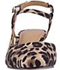 Color:Brown/Black Animal - Image 5 - Maretta Leopard Print Kitten Heel Sling Pumps