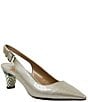 Color:Taupe - Image 1 - Mayetta Slingback Pearlized Patent Pumps