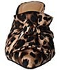 Color:Brown/Black Animal Print - Image 5 - Mianna Animal Print Wrap Bow Detail Dress Mules