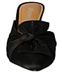 Color:Black Satin - Image 5 - Mianna Satin Wrap Bow Detail Jewel Embellished Dress Mules
