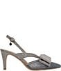 J. Renee Morigen Glitter Dotted Mesh Bow Slingback Pumps - Image 2