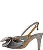 J. Renee Morigen Glitter Dotted Mesh Bow Slingback Pumps - Image 3