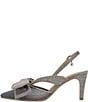 J. Renee Morigen Glitter Dotted Mesh Bow Slingback Pumps - Image 4