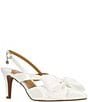 J. Renee Morigen Patent Bow Slingback Pumps - Image 1