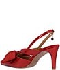 J. Renee Morigen Patent Bow Slingback Pumps - Image 5