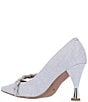 Color:Silver Dance Glitter - Image 3 - Nyomee Glitter Fabric Embellished Braid Dress Pumps