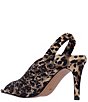 Color:Brown/Black Animal - Image 3 - Odila Animal Print Rhinestone Peep Toe Slingback Dress Sandals