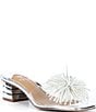 J. Renee Ozara Vinyl Pom Ornamented Dress Slide Sandals - Image 1