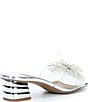 J. Renee Ozara Vinyl Pom Ornamented Dress Slide Sandals - Image 6