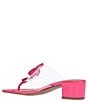 Color:Pink - Image 3 - Bonair Rhinestone Flamingo Vinyl Thong Sandals