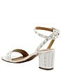 Color:White Satin/Pearl - Image 3 - Rulata Satin Pearl Studded Dress Sandals